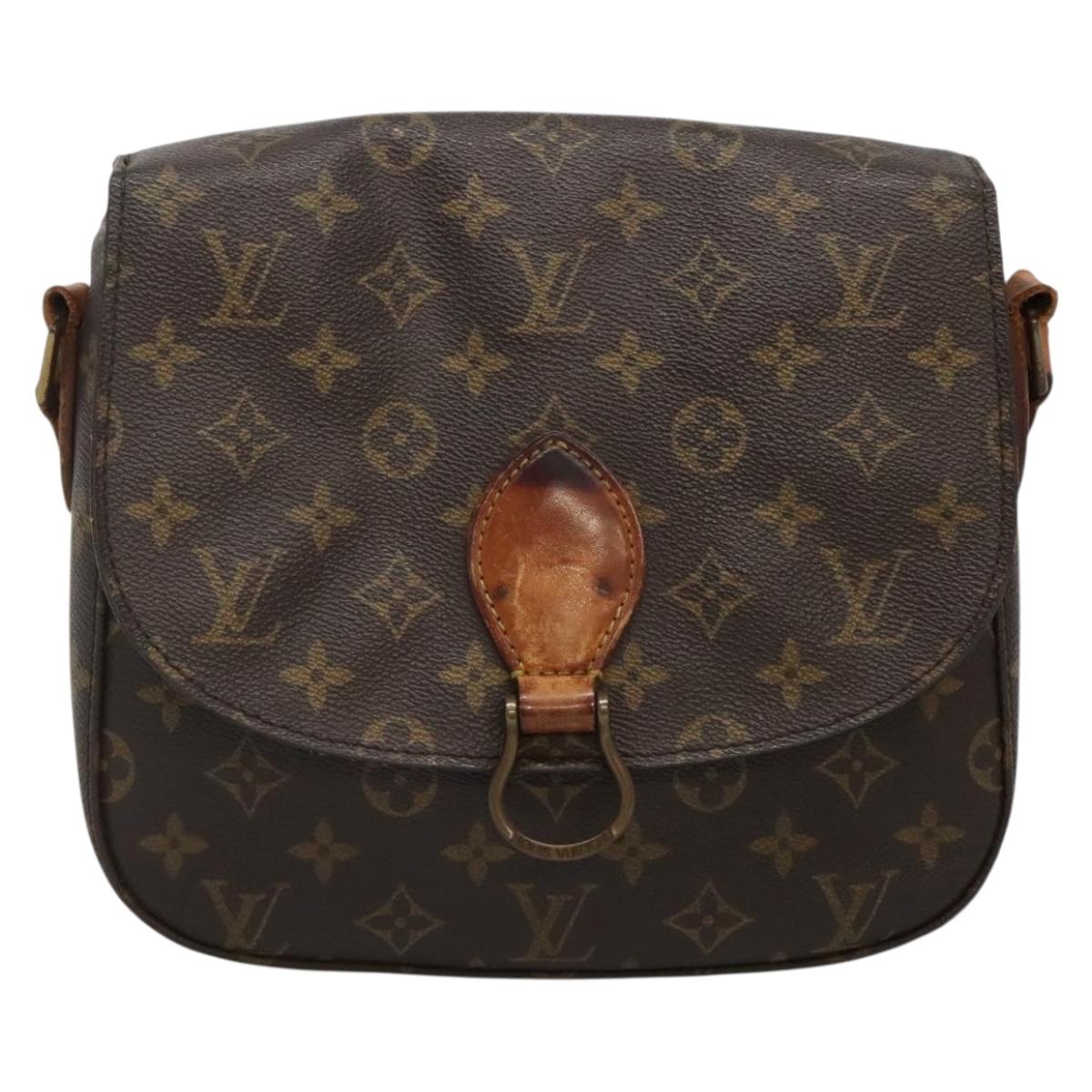 LOUIS VUITTON Monogram Saint Cloud GM Shoulder Bag M51242 LV Auth 140025