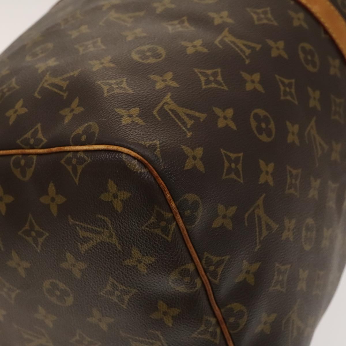 LOUIS VUITTON Monogram Keepall 55 Boston Bag M41424 LV Auth 140028