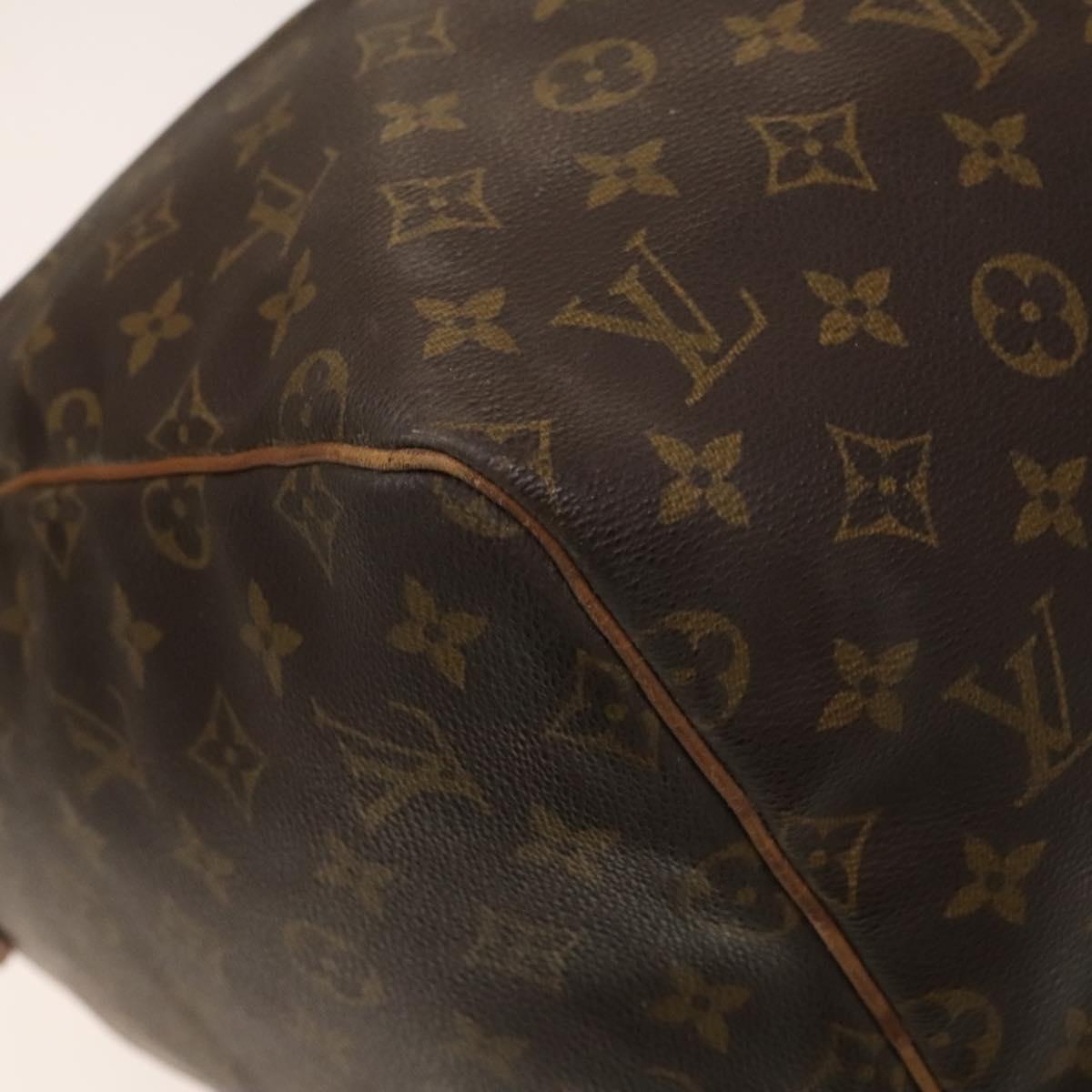 LOUIS VUITTON Monogram Keepall 55 Boston Bag M41424 LV Auth 140029