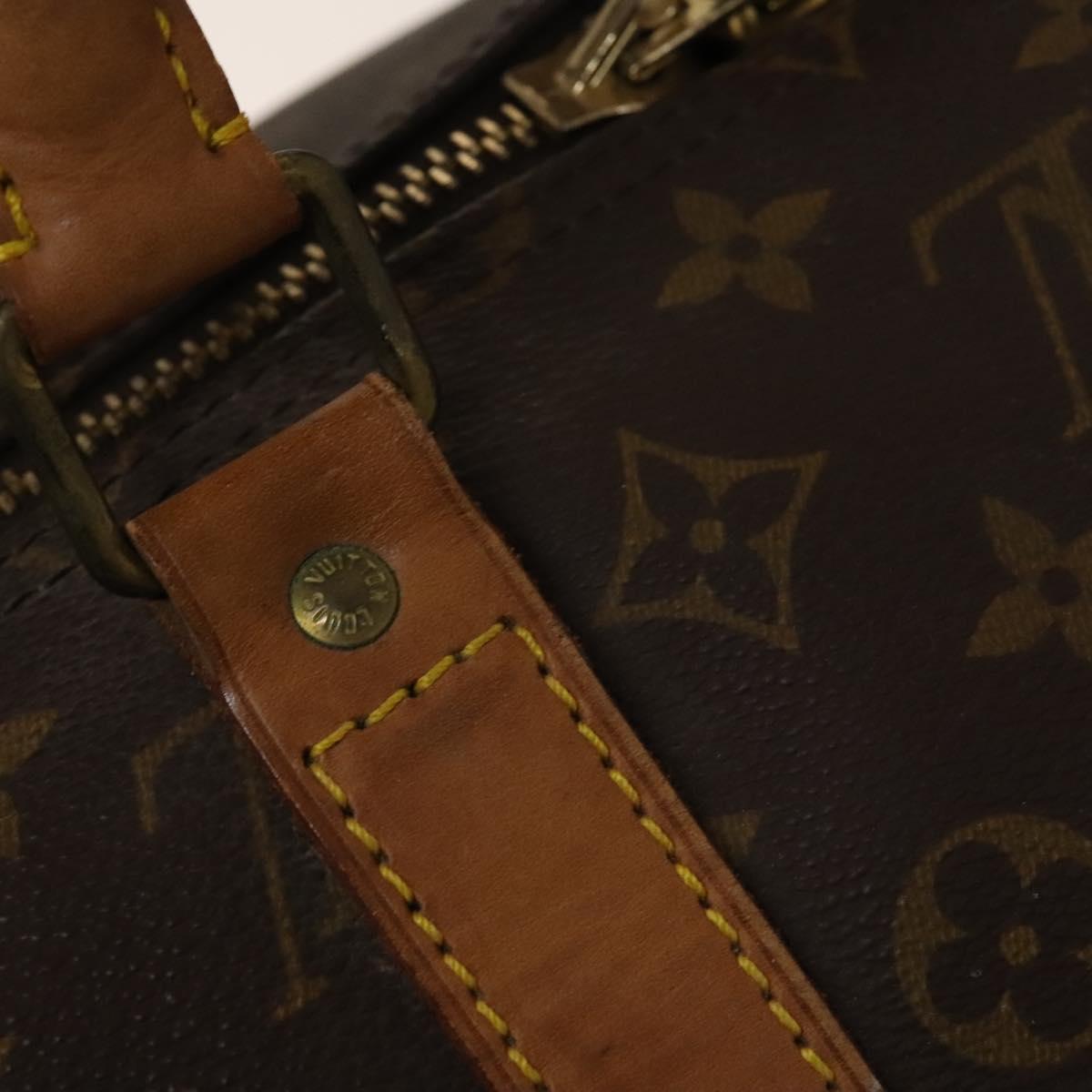LOUIS VUITTON Monogram Keepall 55 Boston Bag M41424 LV Auth 140029