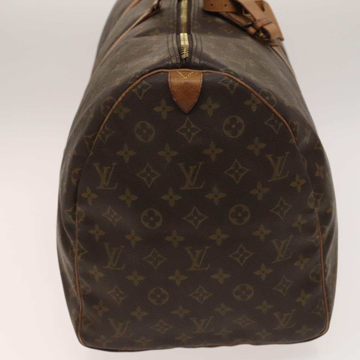 LOUIS VUITTON Monogram Keepall 55 Boston Bag M41424 LV Auth 140029