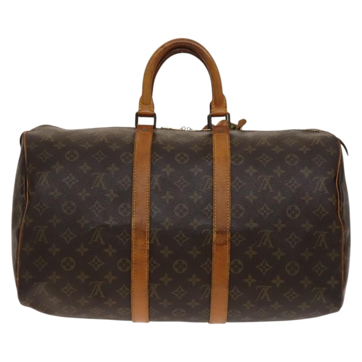 LOUIS VUITTON Monogram Keepall 45 Boston Bag M41428 LV Auth 140031