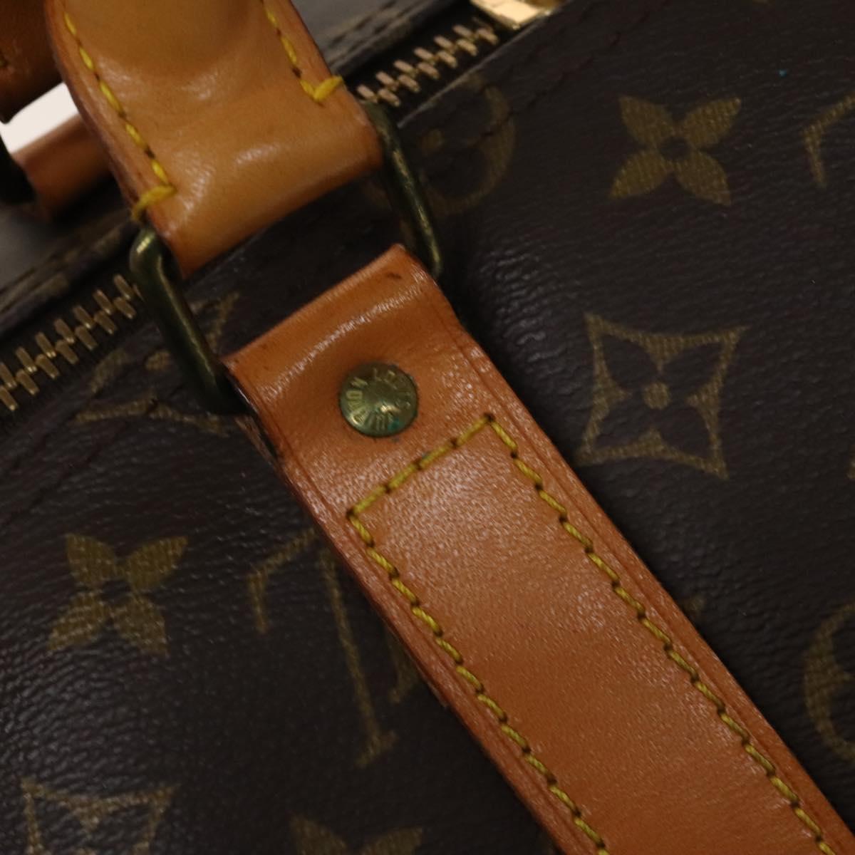 LOUIS VUITTON Monogram Keepall 55 Boston Bag M41424 LV Auth 140033