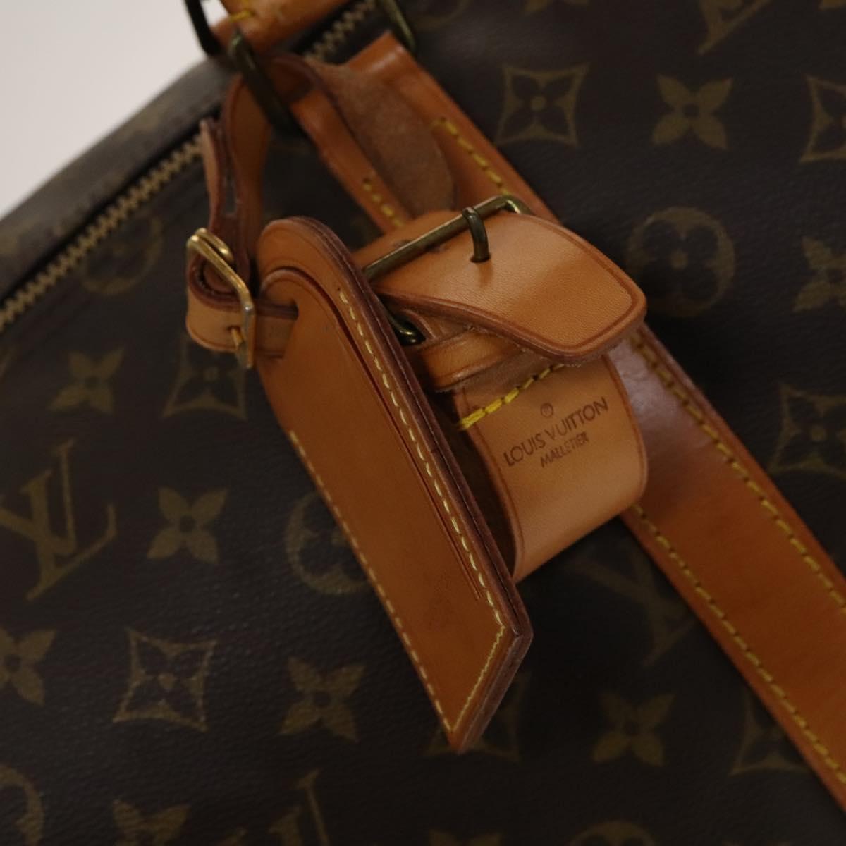 LOUIS VUITTON Monogram Keepall 55 Boston Bag M41424 LV Auth 140033