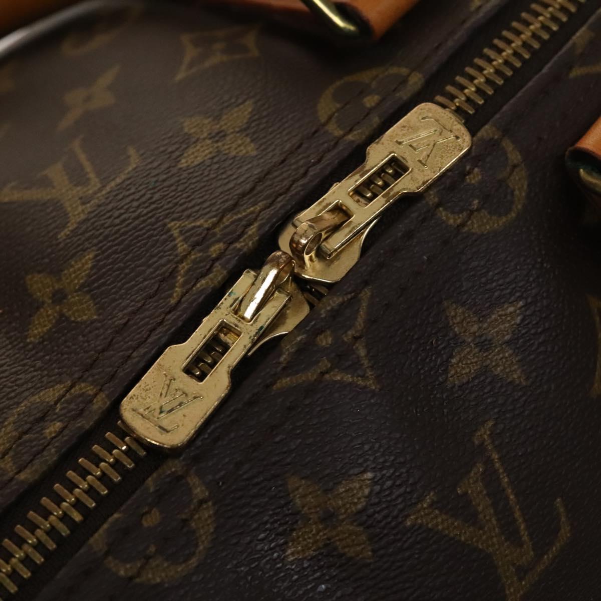 LOUIS VUITTON Monogram Keepall 55 Boston Bag M41424 LV Auth 140033