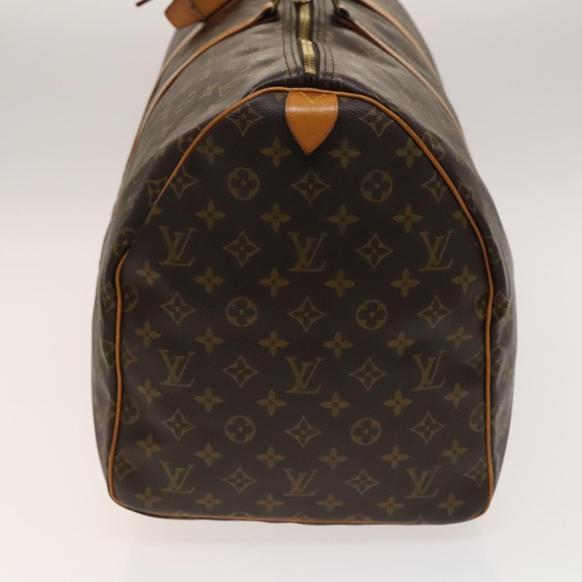 LOUIS VUITTON Monogram Keepall 55 Boston Bag M41424 LV Auth 140033