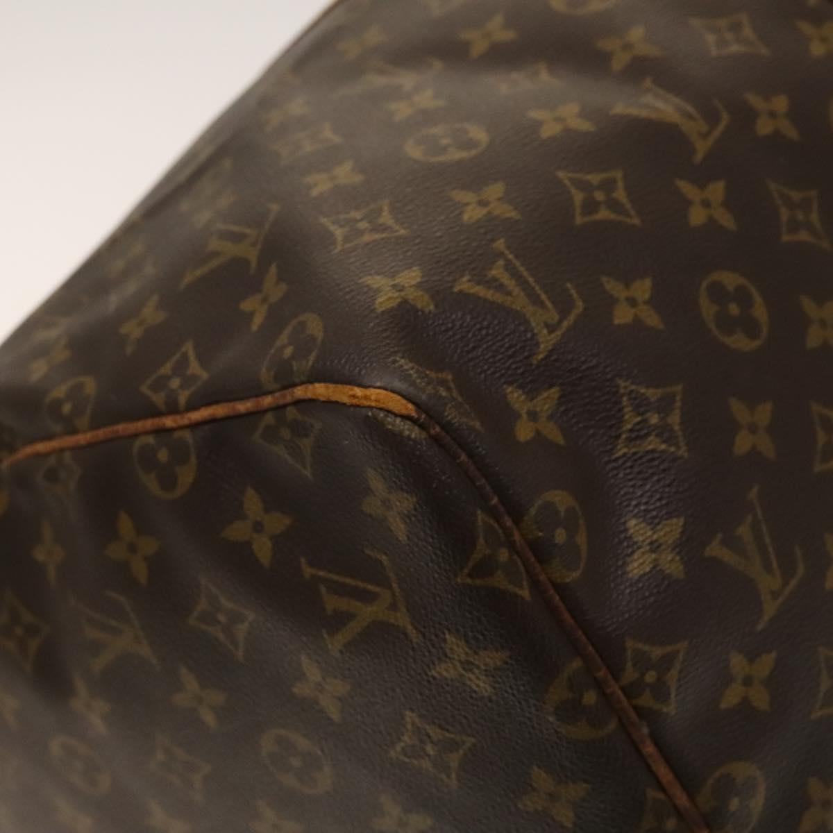 LOUIS VUITTON Monogram Keepall 55 Boston Bag M41424 LV Auth 140035