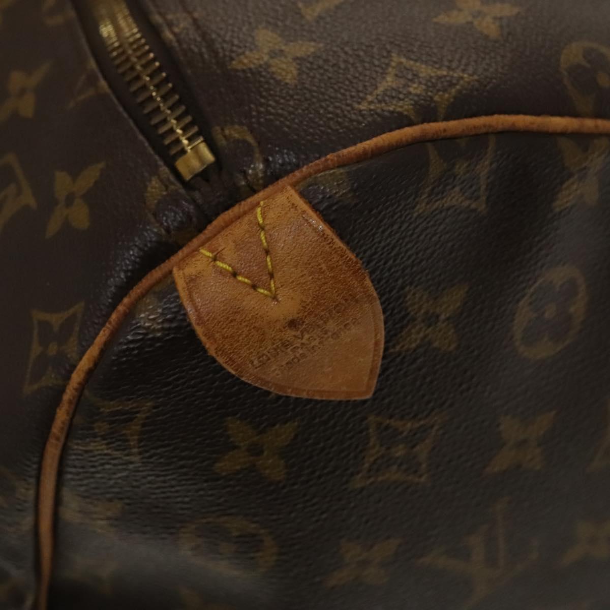 LOUIS VUITTON Monogram Keepall 55 Boston Bag M41424 LV Auth 140035