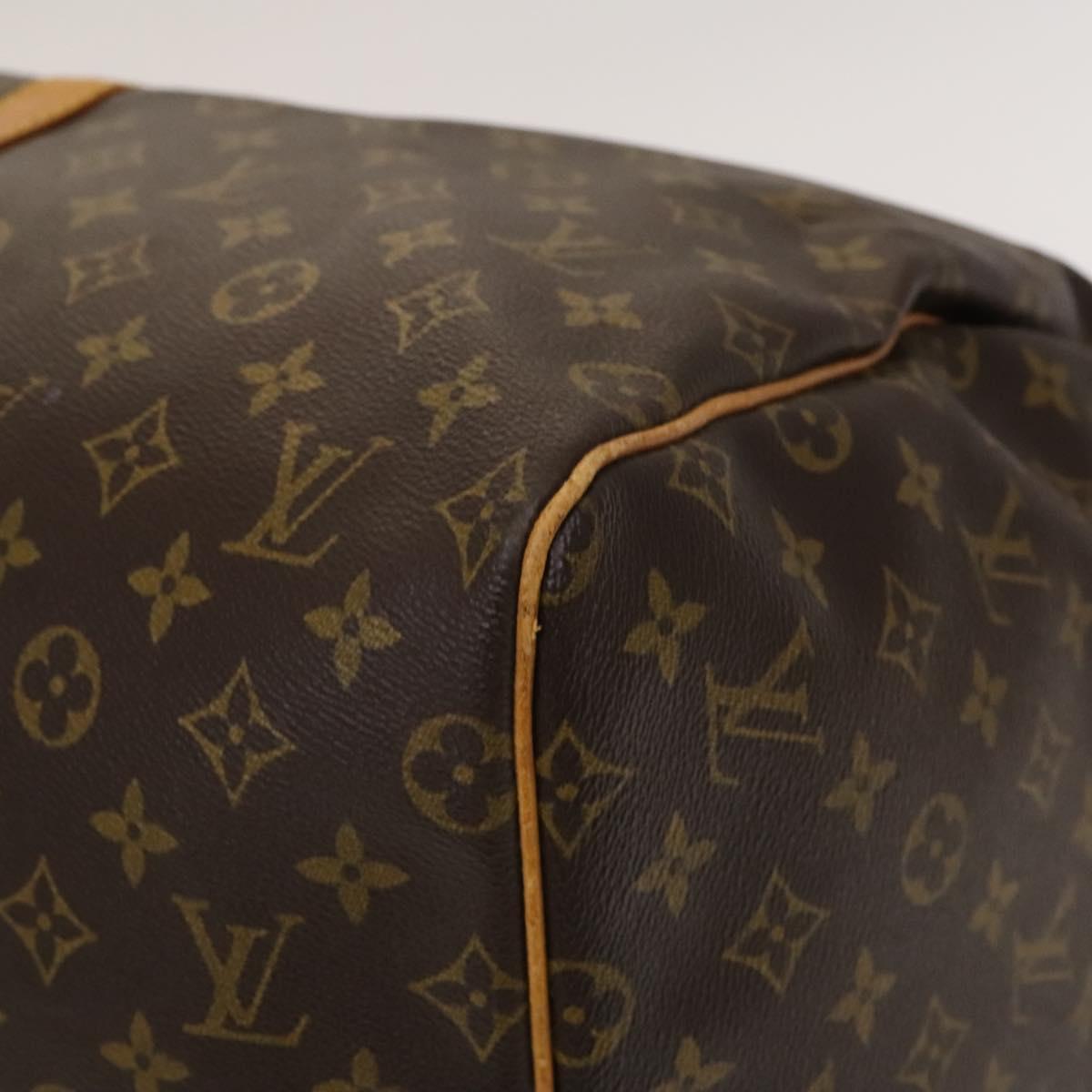 LOUIS VUITTON Monogram Keepall 55 Boston Bag M41424 LV Auth 140037