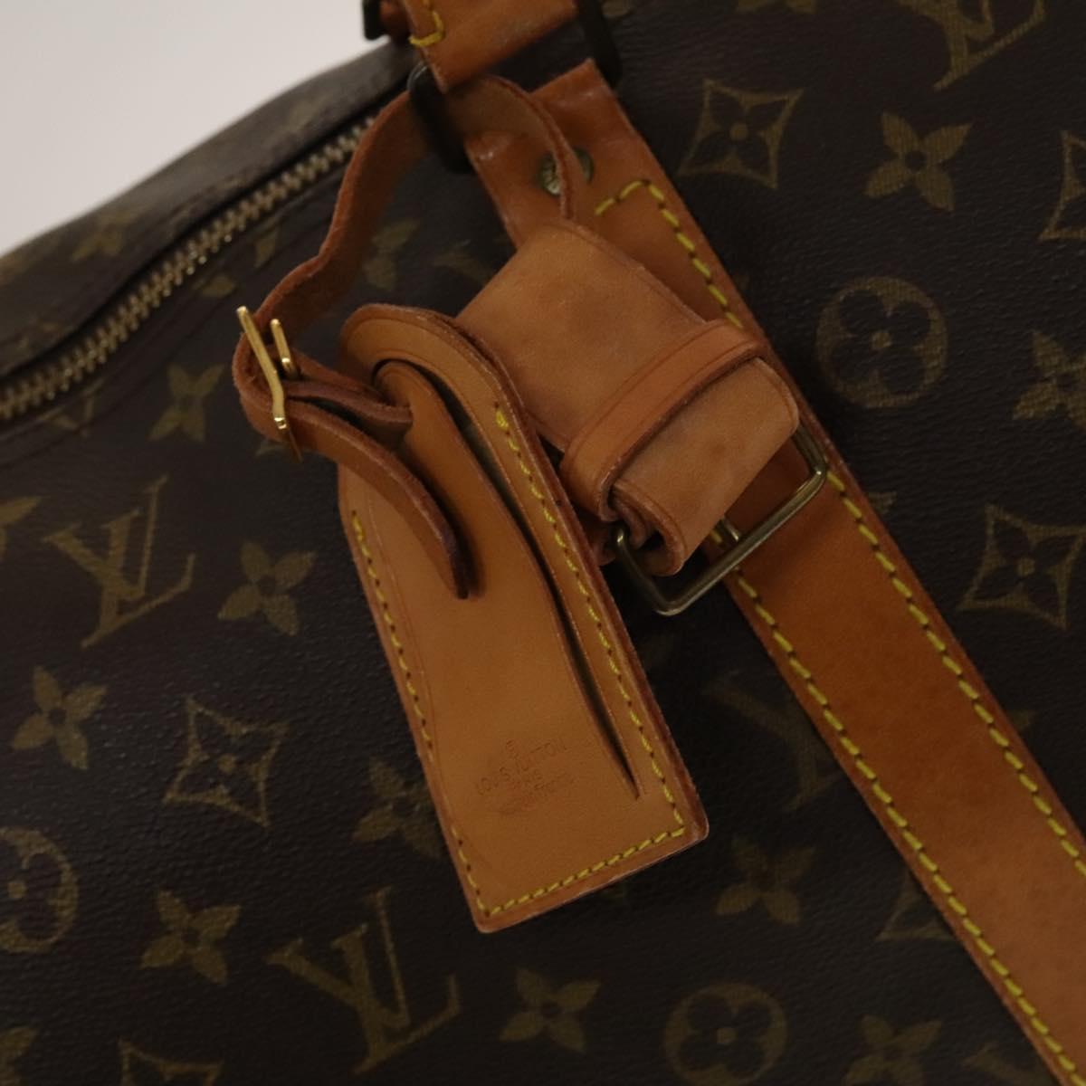LOUIS VUITTON Monogram Keepall 55 Boston Bag M41424 LV Auth 140037