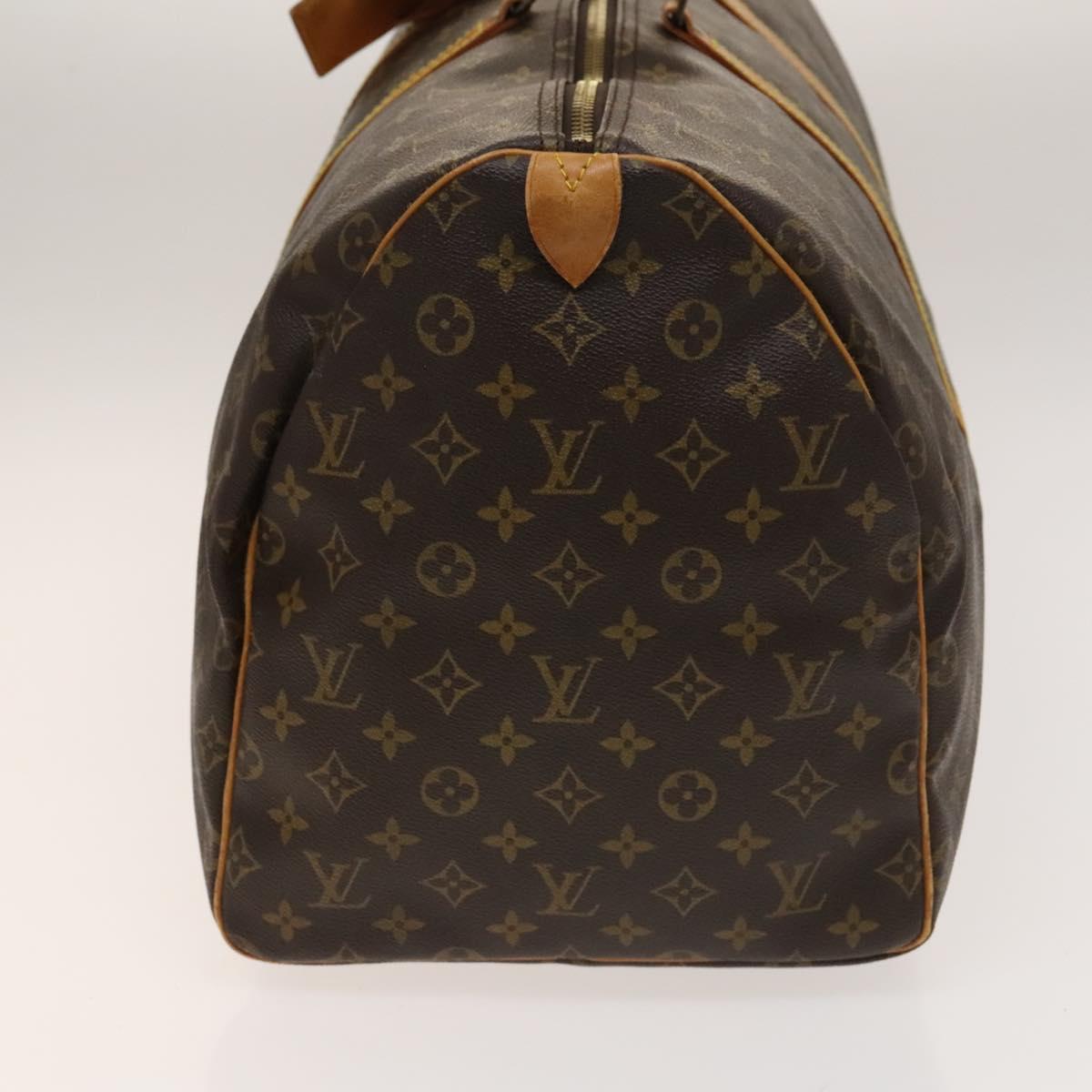 LOUIS VUITTON Monogram Keepall 55 Boston Bag M41424 LV Auth 140037