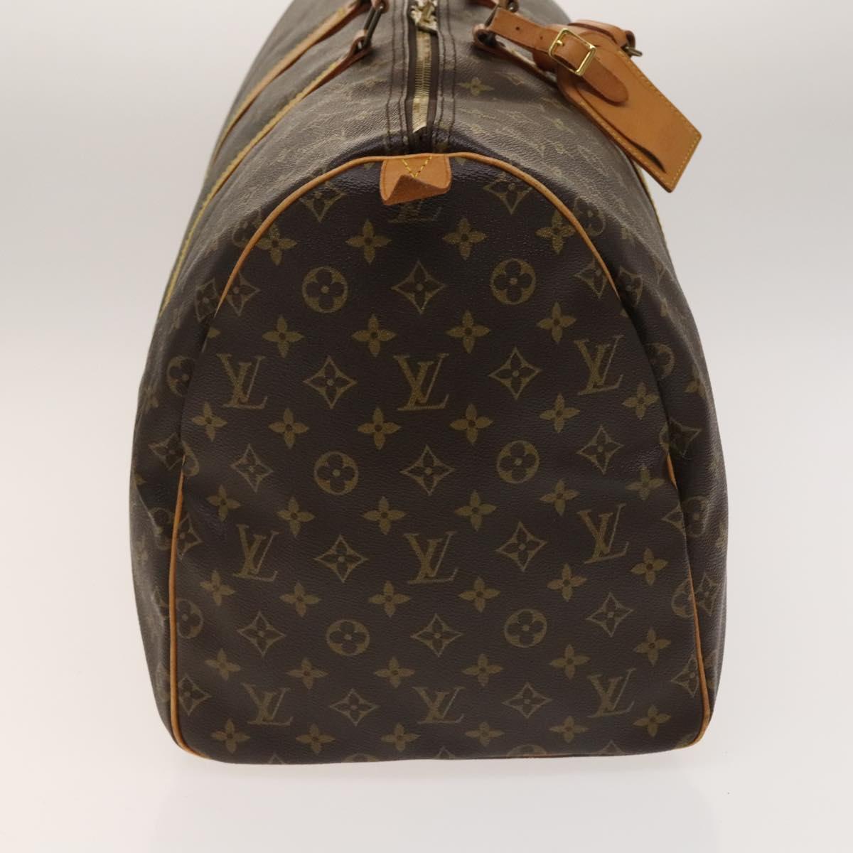 LOUIS VUITTON Monogram Keepall 55 Boston Bag M41424 LV Auth 140037