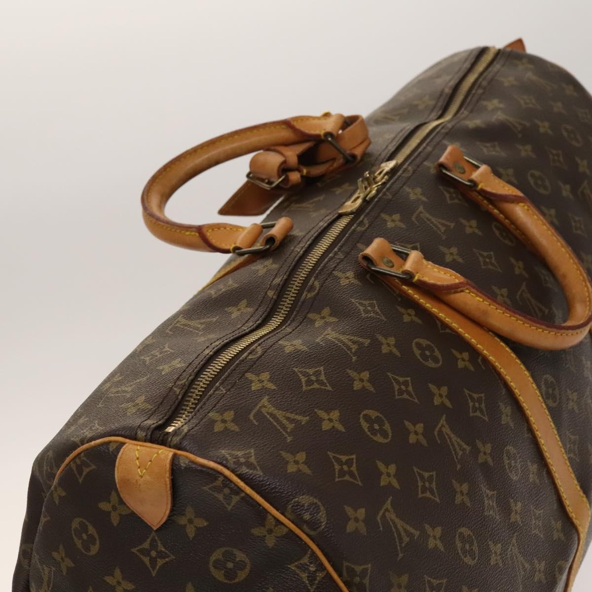 LOUIS VUITTON Monogram Keepall 55 Boston Bag M41424 LV Auth 140037