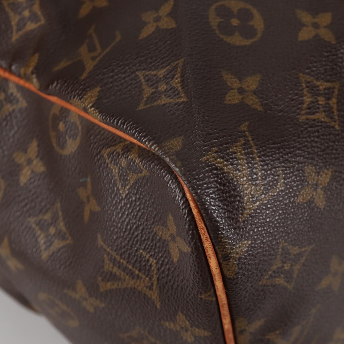 LOUIS VUITTON Monogram Sac Souple 35 Boston Bag M41626 LV Auth 140038