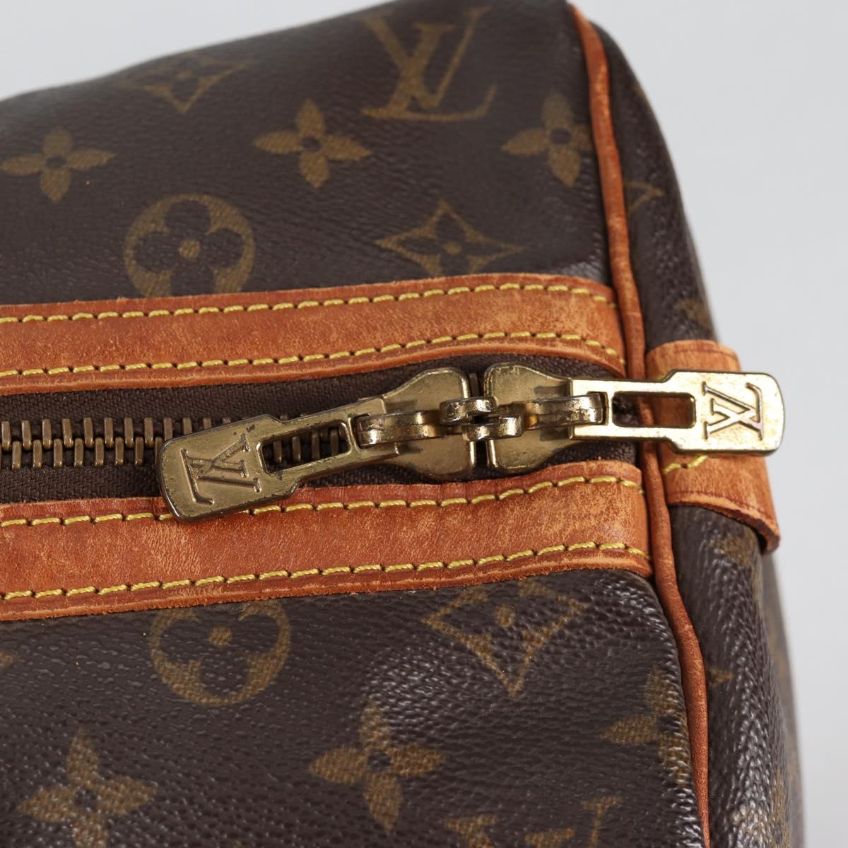 LOUIS VUITTON Monogram Sac Souple 35 Boston Bag M41626 LV Auth 140038