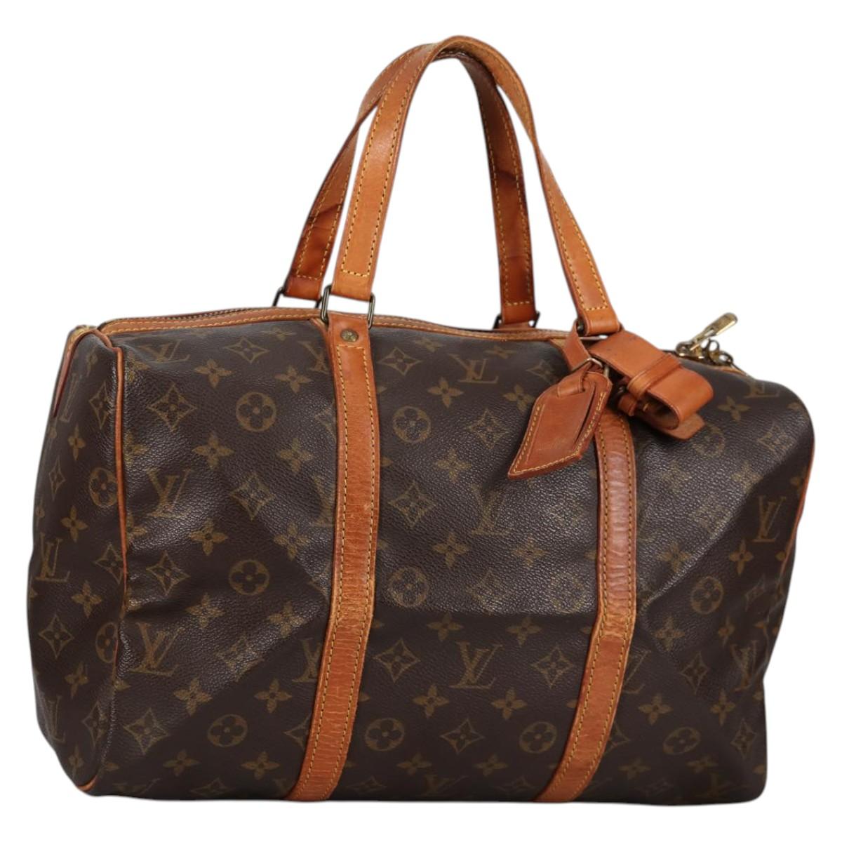 LOUIS VUITTON Monogram Sac Souple 35 Boston Bag M41626 LV Auth 140038