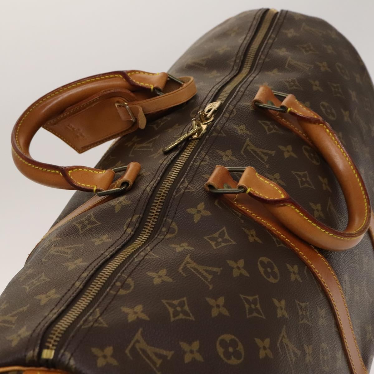 LOUIS VUITTON Monogram Keepall 55 Boston Bag M41424 LV Auth 140041