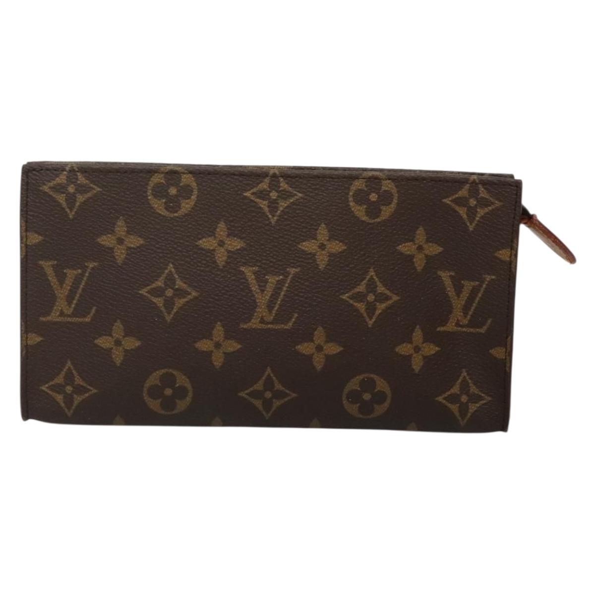 LOUIS VUITTON Monogram Bucket GM Accessory Pouch Vintage LV Auth 140056