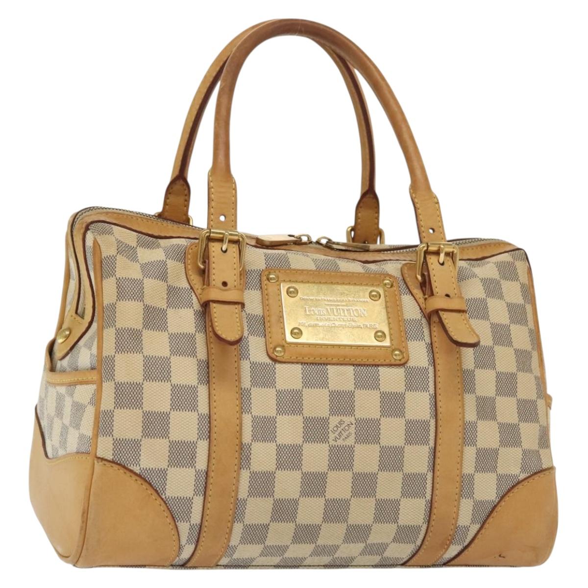 LOUIS VUITTON Damier Azur Berkeley Hand Bag N52001 LV Auth 140060