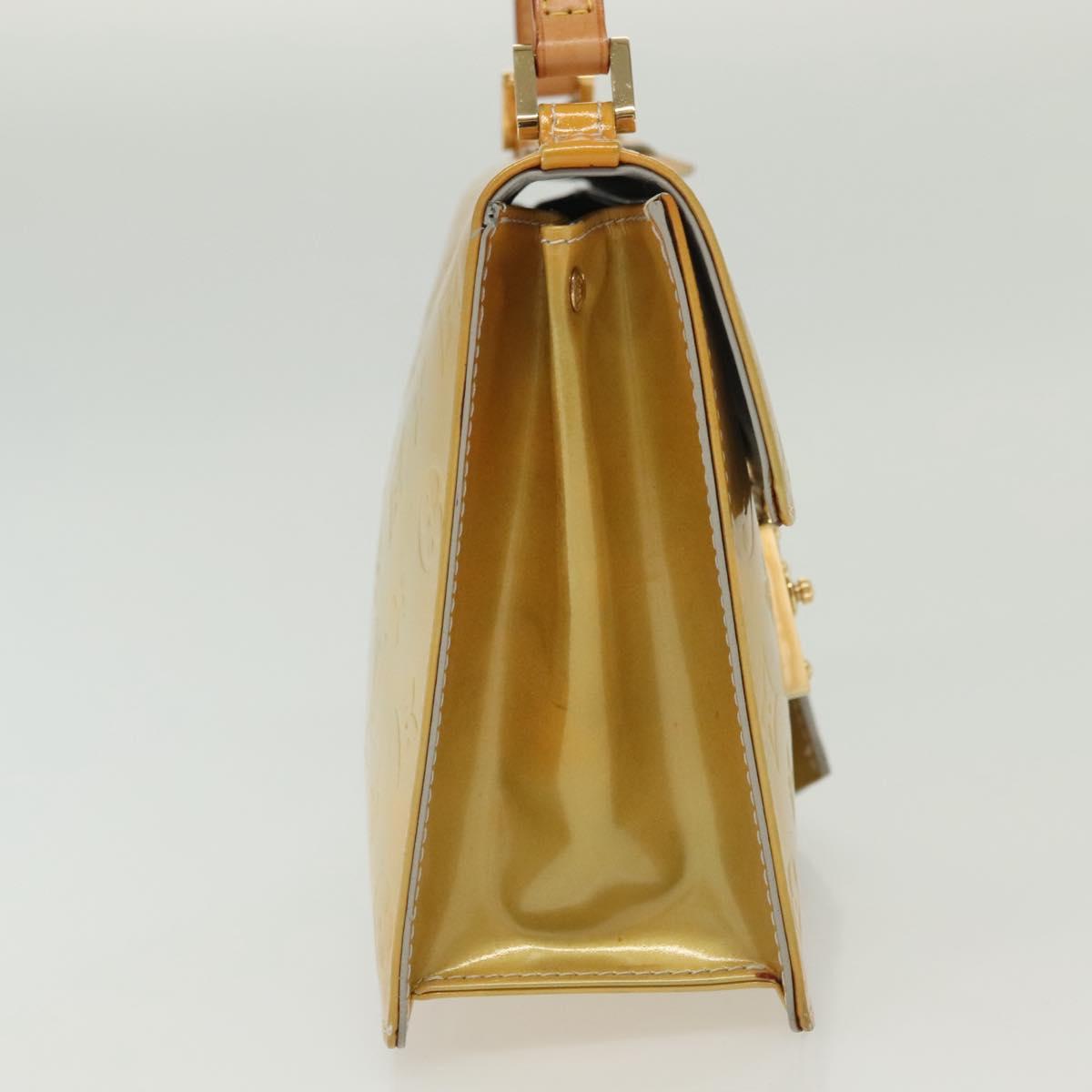 LOUIS VUITTON Monogram Vernis Spring Street Hand Bag Gris M91029 LV Auth 140066