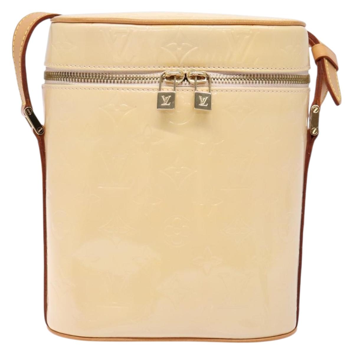 LOUIS VUITTON Vernis Sullivan Vertical Bag Marshmallow Pink M91298 Auth 140067