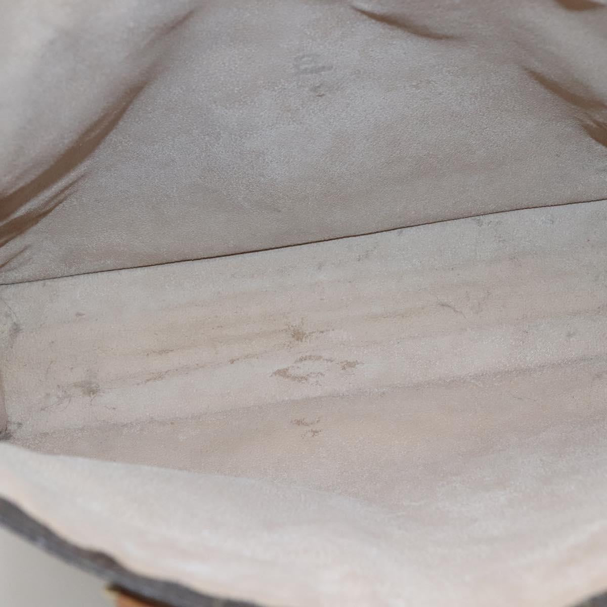 LOUIS VUITTON Monogram Sac Plat Hand Bag M51140 LV Auth 140069