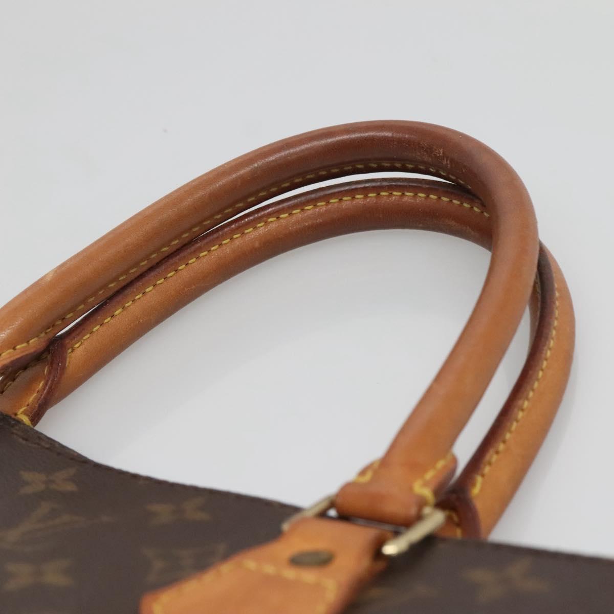 LOUIS VUITTON Monogram Sac Plat Hand Bag M51140 LV Auth 140069