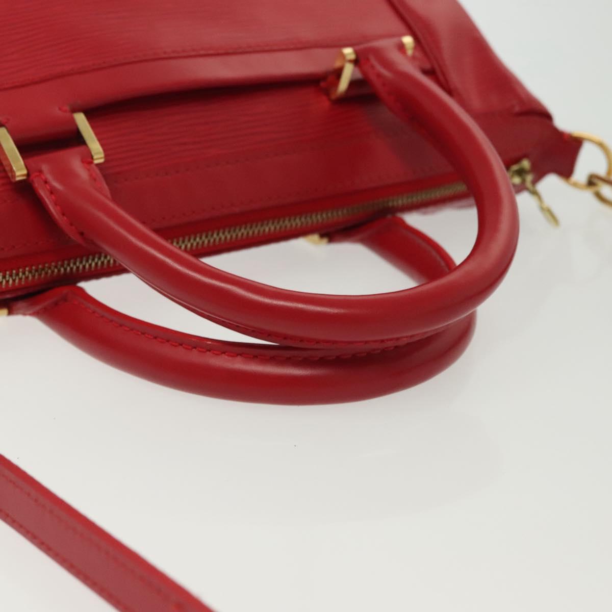 LOUIS VUITTON Epi Danura PM Hand Bag 2way Red M5891E LV Auth 140071
