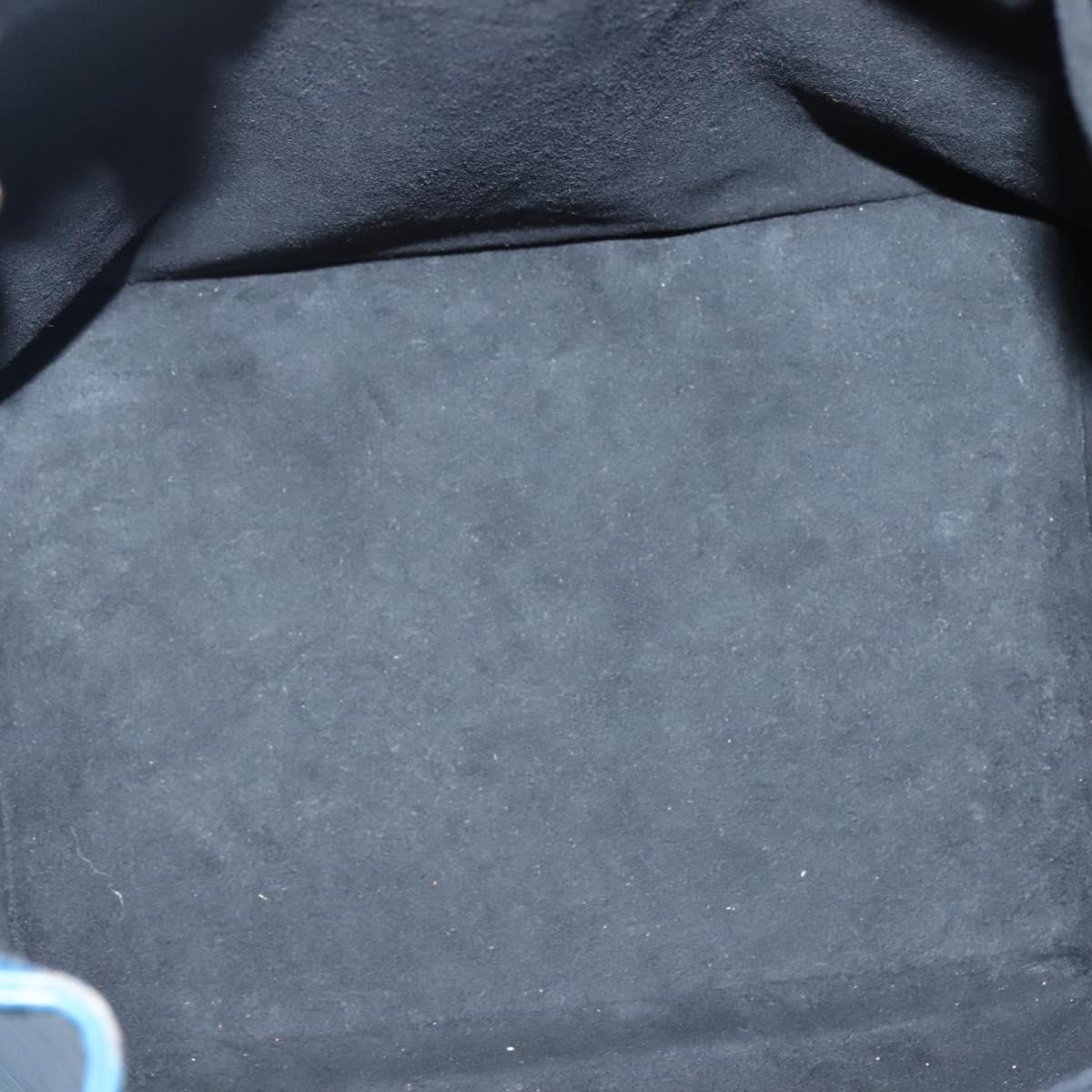 LOUIS VUITTON Epi Petit Noe Shoulder Bag Bicolor Black Blue M44152 Auth 140073