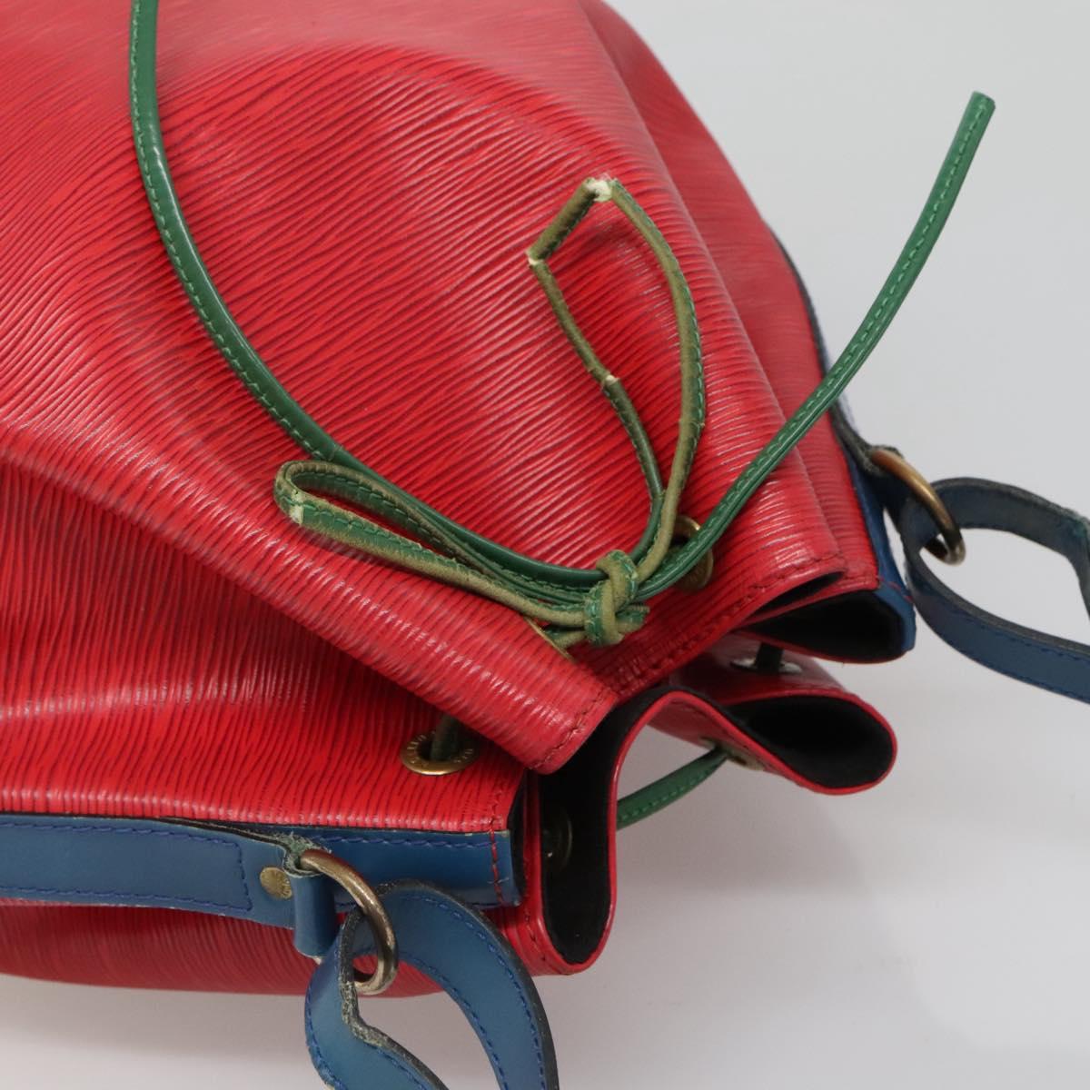 LOUIS VUITTON Epi Toriko color Noe Bag Red Blue Green M44084 LV Auth 140074