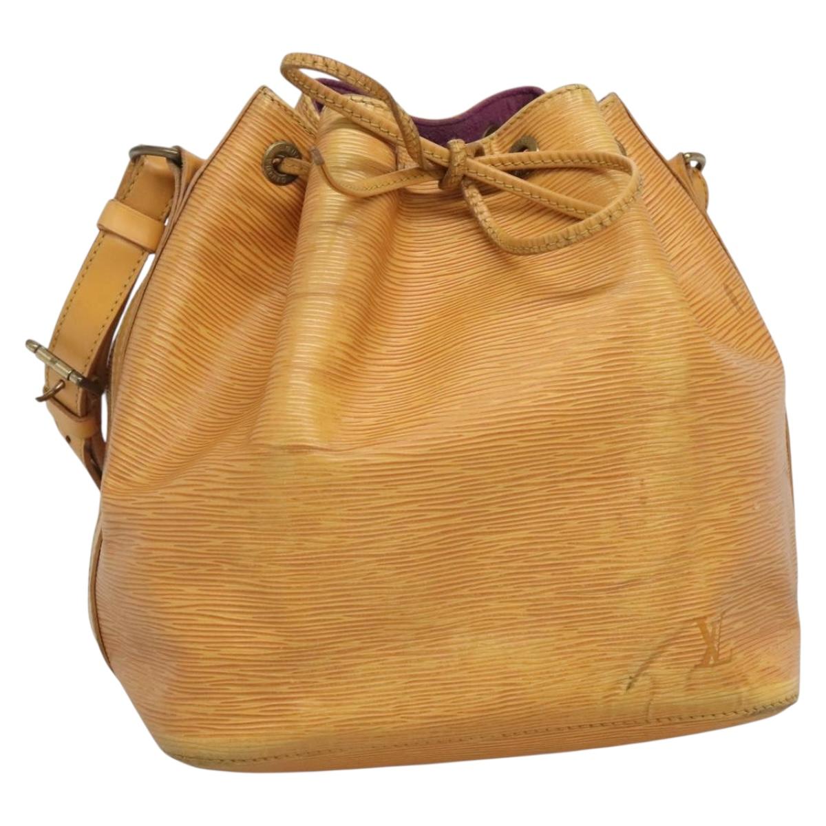 LOUIS VUITTON Epi Petit Noe Shoulder Bag Yellow M44109 LV Auth 140076