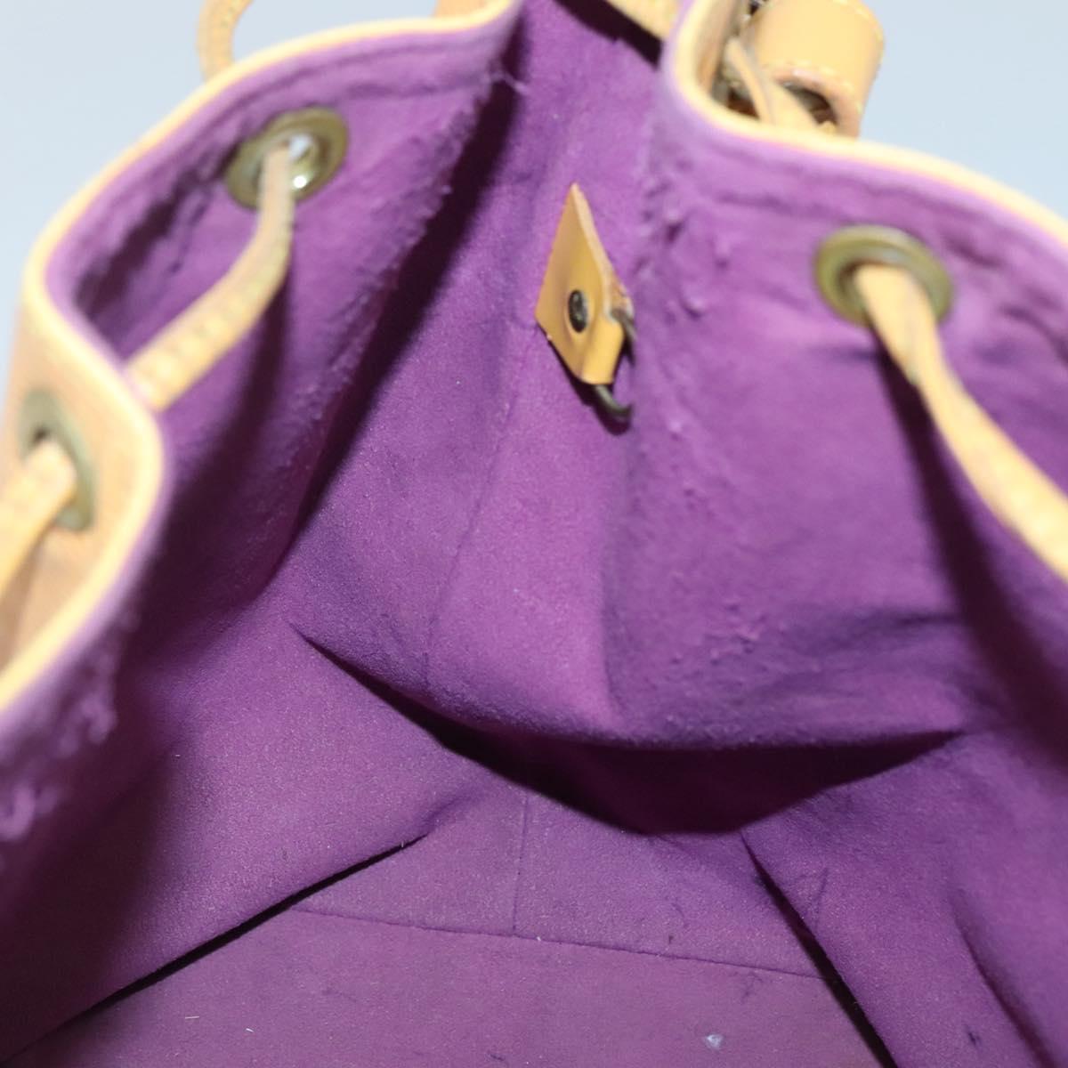 LOUIS VUITTON Epi Petit Noe Shoulder Bag Yellow M44109 LV Auth 140076