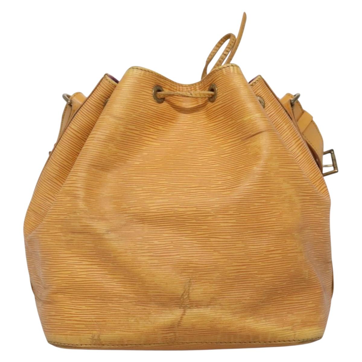 LOUIS VUITTON Epi Petit Noe Shoulder Bag Yellow M44109 LV Auth 140076