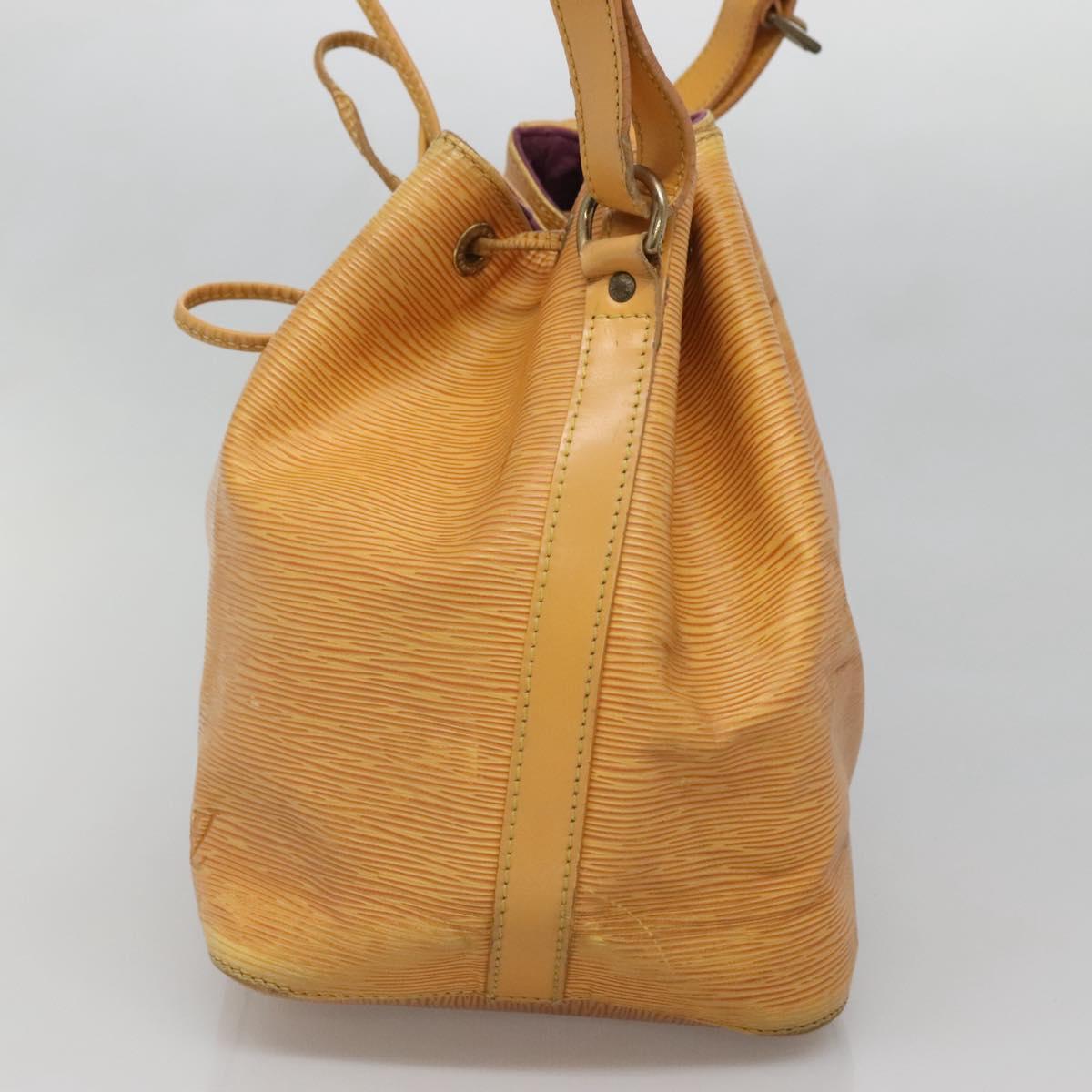 LOUIS VUITTON Epi Petit Noe Shoulder Bag Yellow M44109 LV Auth 140076