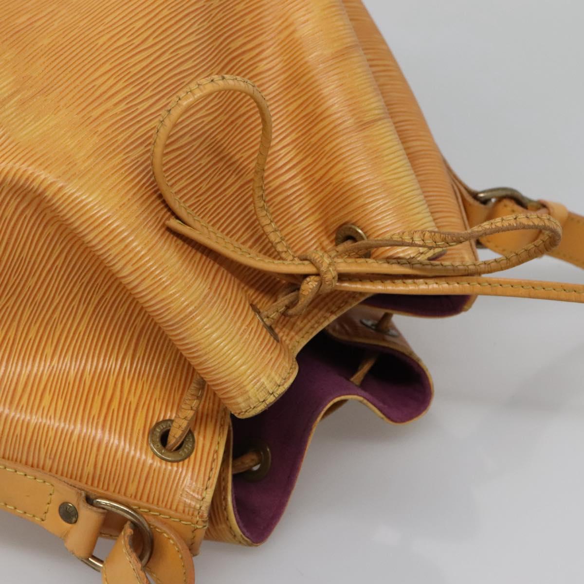 LOUIS VUITTON Epi Petit Noe Shoulder Bag Yellow M44109 LV Auth 140076