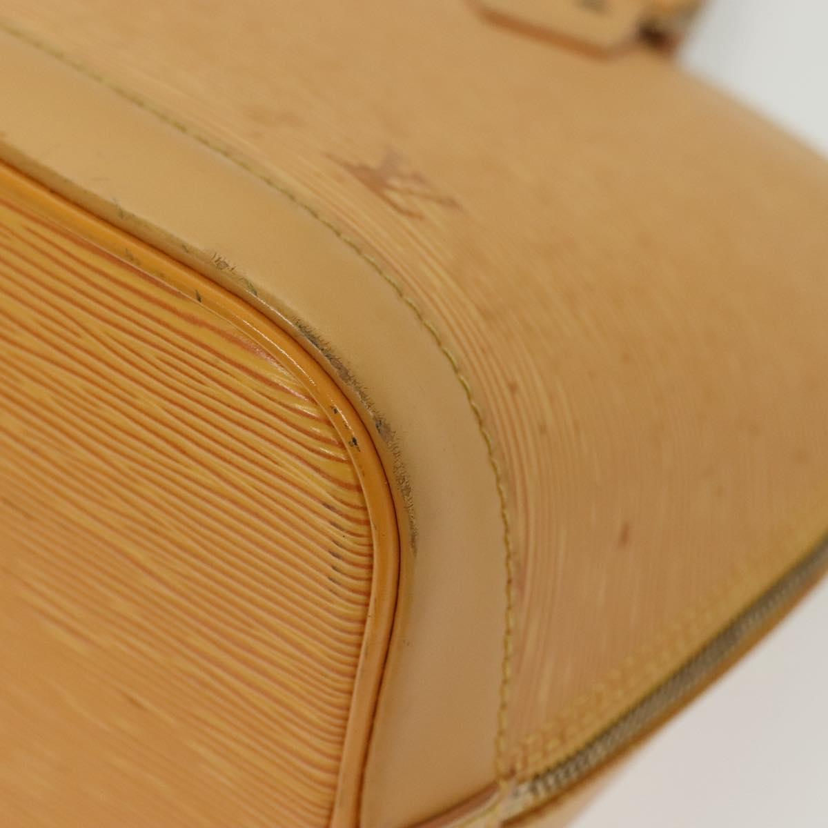 LOUIS VUITTON Epi Alma Hand Bag Yellow M52149 LV Auth 140078