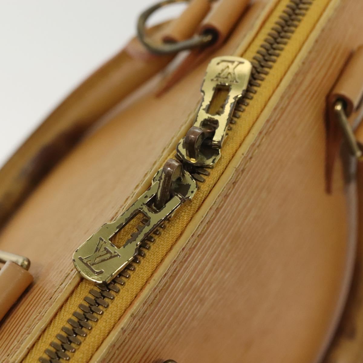 LOUIS VUITTON Epi Alma Hand Bag Yellow M52149 LV Auth 140078