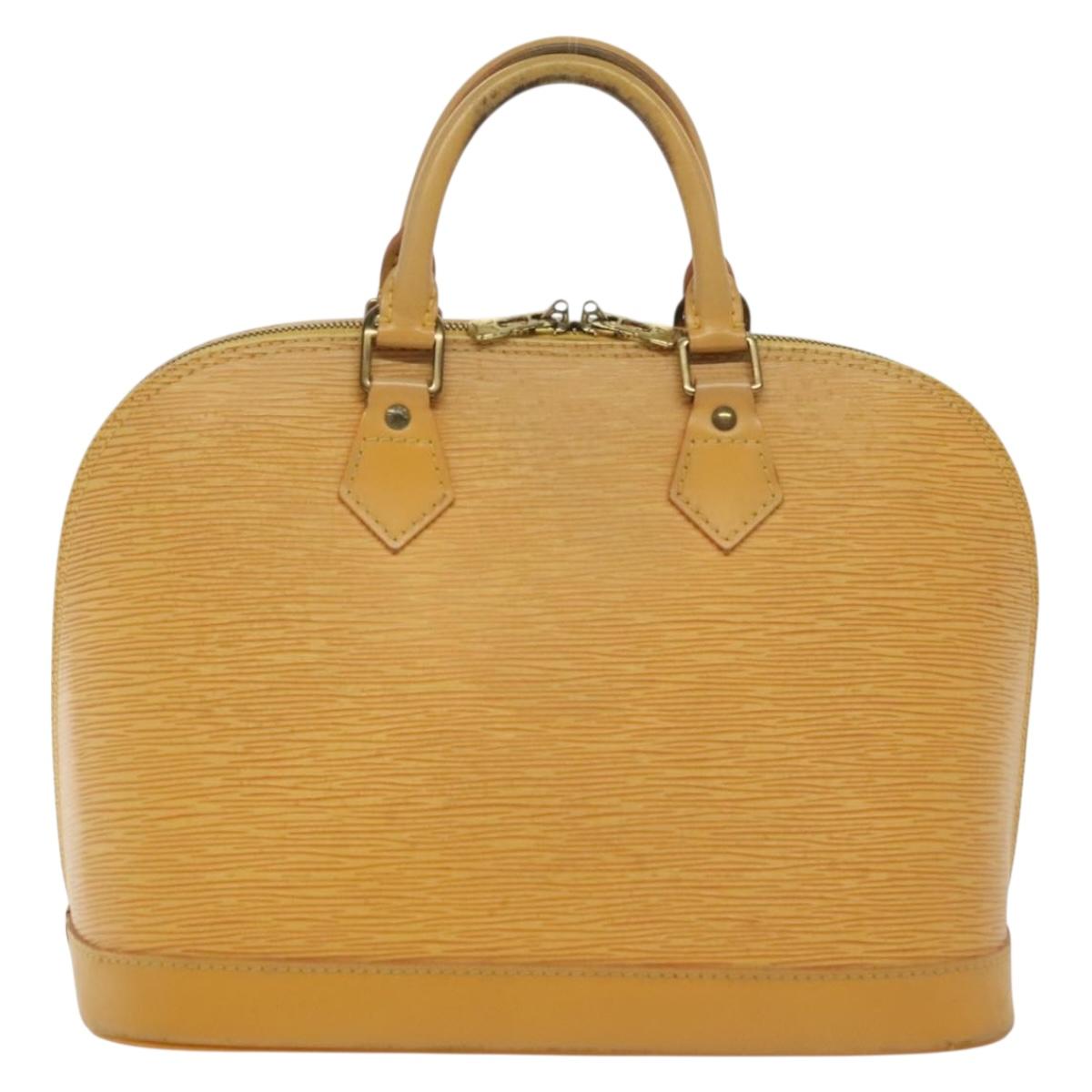 LOUIS VUITTON Epi Alma Hand Bag Yellow M52149 LV Auth 140078