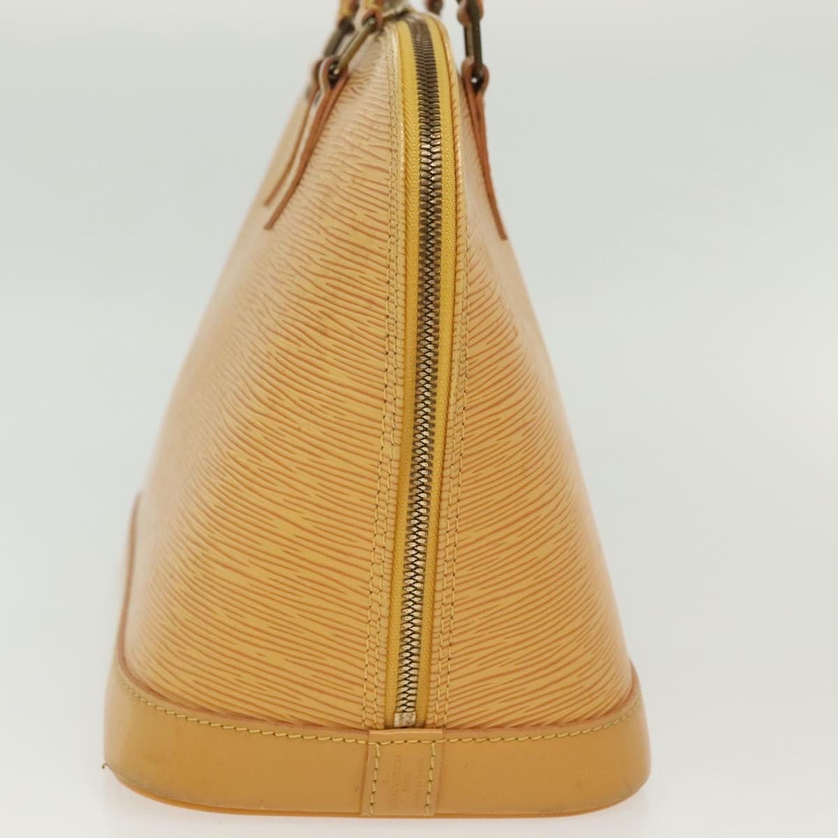 LOUIS VUITTON Epi Alma Hand Bag Yellow M52149 LV Auth 140078