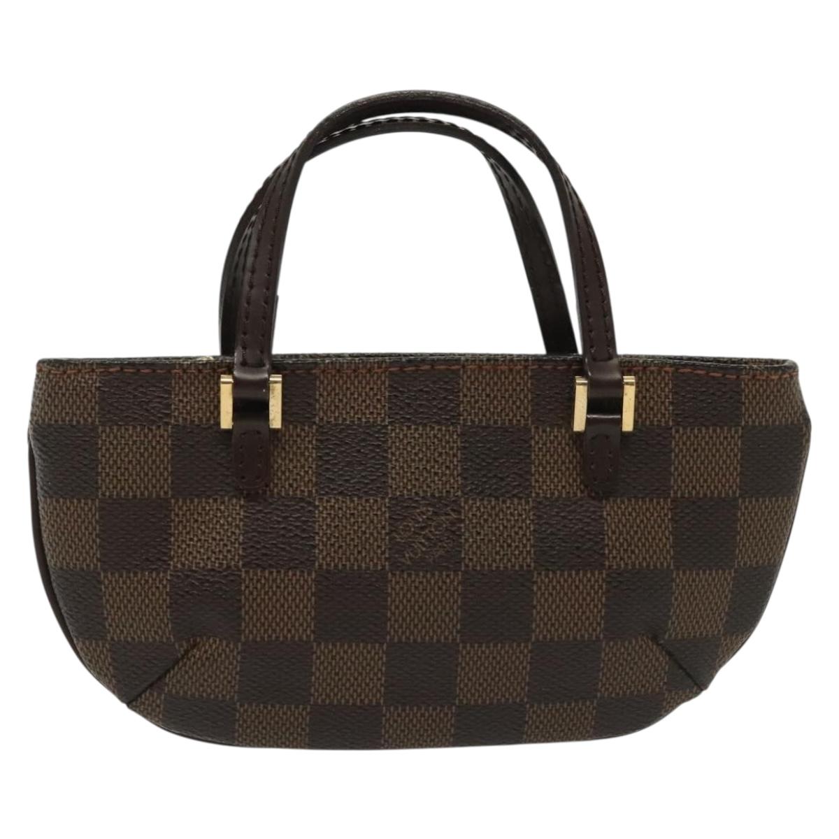 LOUIS VUITTON Damier Ebene Manosque GM Accessory Pouch N51120 LV Auth 140086