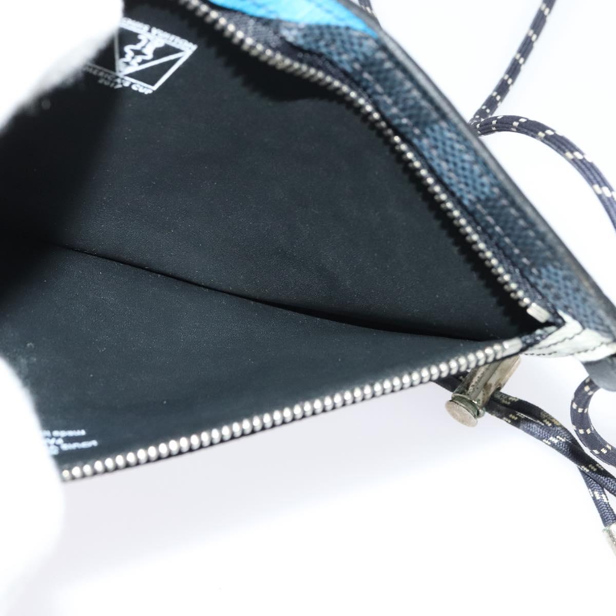 LOUIS VUITTON Damier Graphite Pochette Phone Shoulder Bag N41630 LV Auth 140090