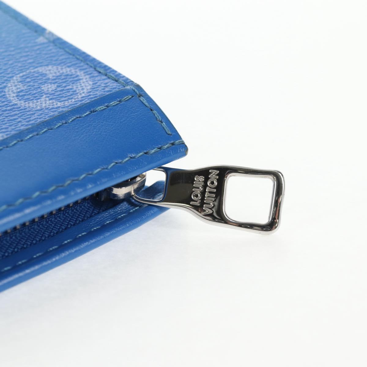 LOUIS VUITTON Monogram Crows Pochette Voyage Bag Blue White M45480 Auth 140129M
