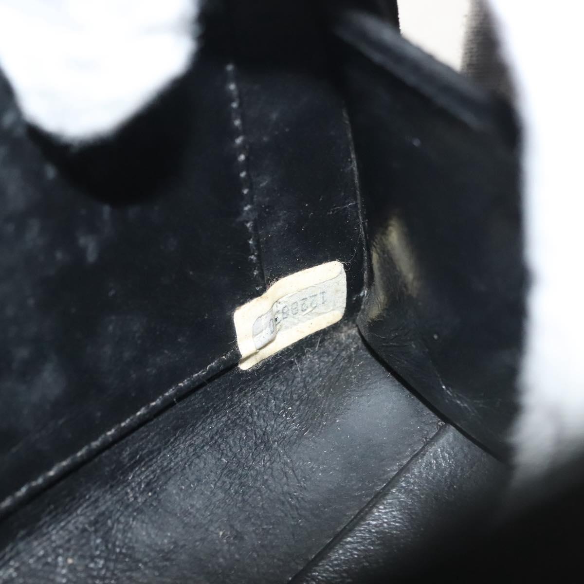 CHANEL Matelasse Chain Shoulder Bag Suede Black Gold CC Auth 140141