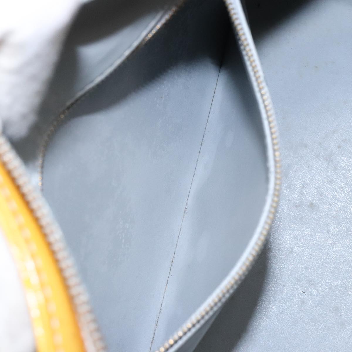 LOUIS VUITTON Monogram Vernis Houston Hand Bag Gris M91053 LV Auth 140146
