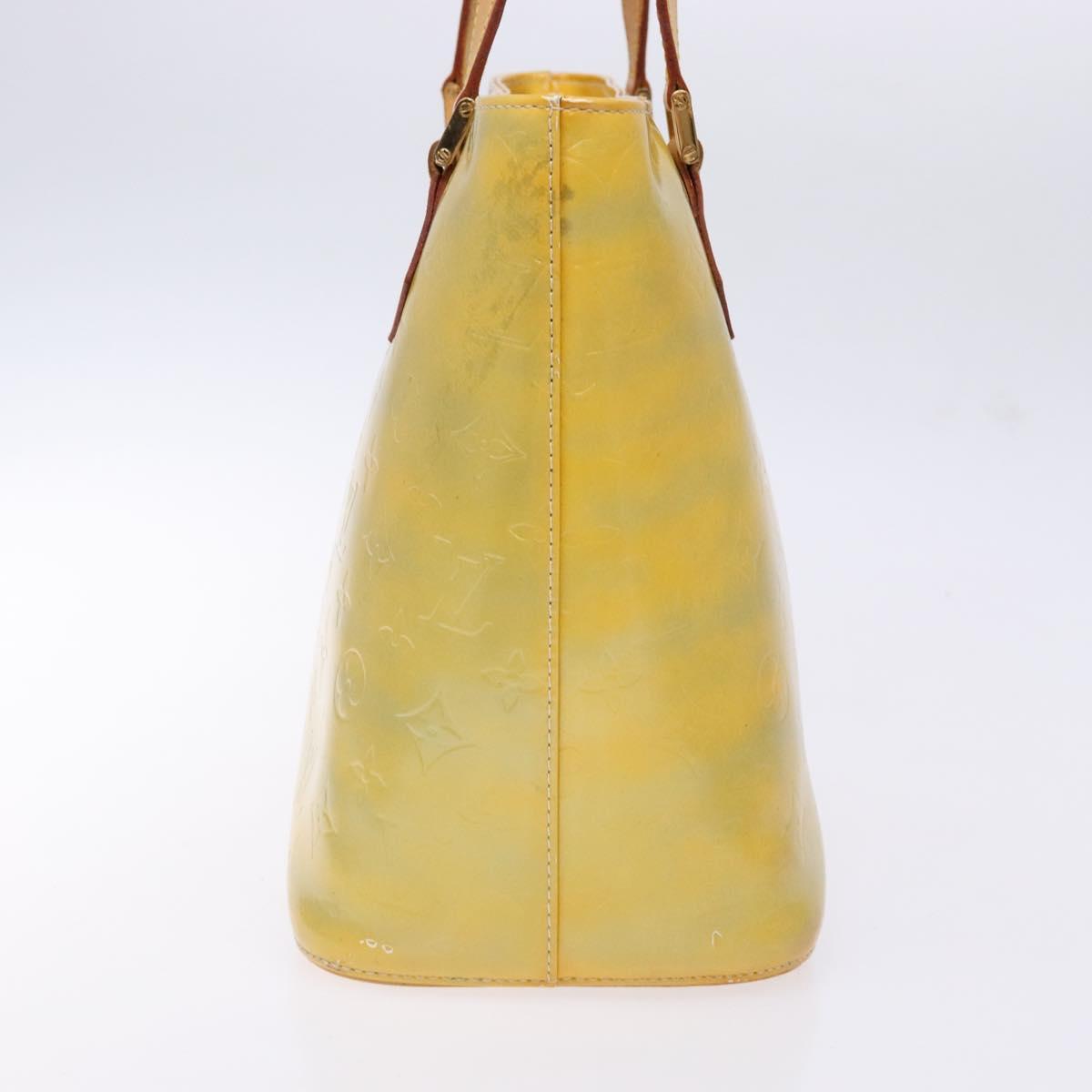 LOUIS VUITTON Monogram Vernis Houston Hand Bag Gris M91053 LV Auth 140146