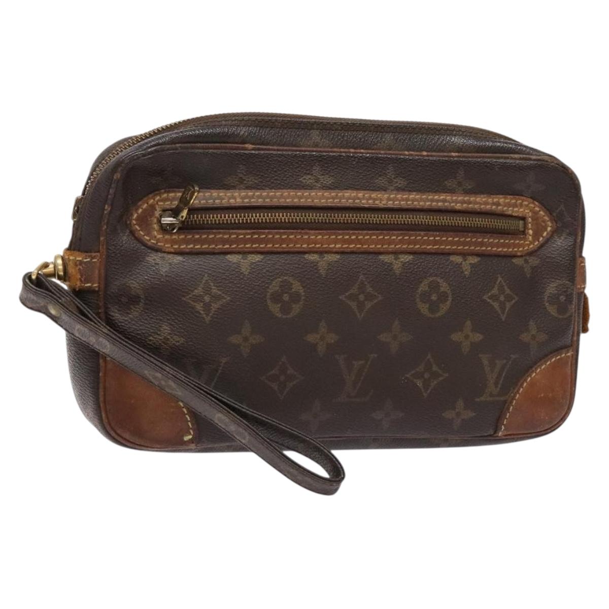 LOUIS VUITTON Monogram Marly Dragonne GM Clutch Bag M51825 LV Auth 140150