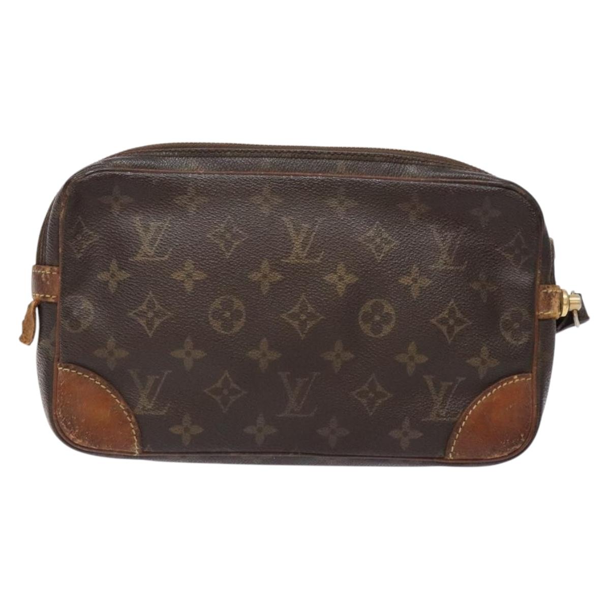 LOUIS VUITTON Monogram Marly Dragonne GM Clutch Bag M51825 LV Auth 140150