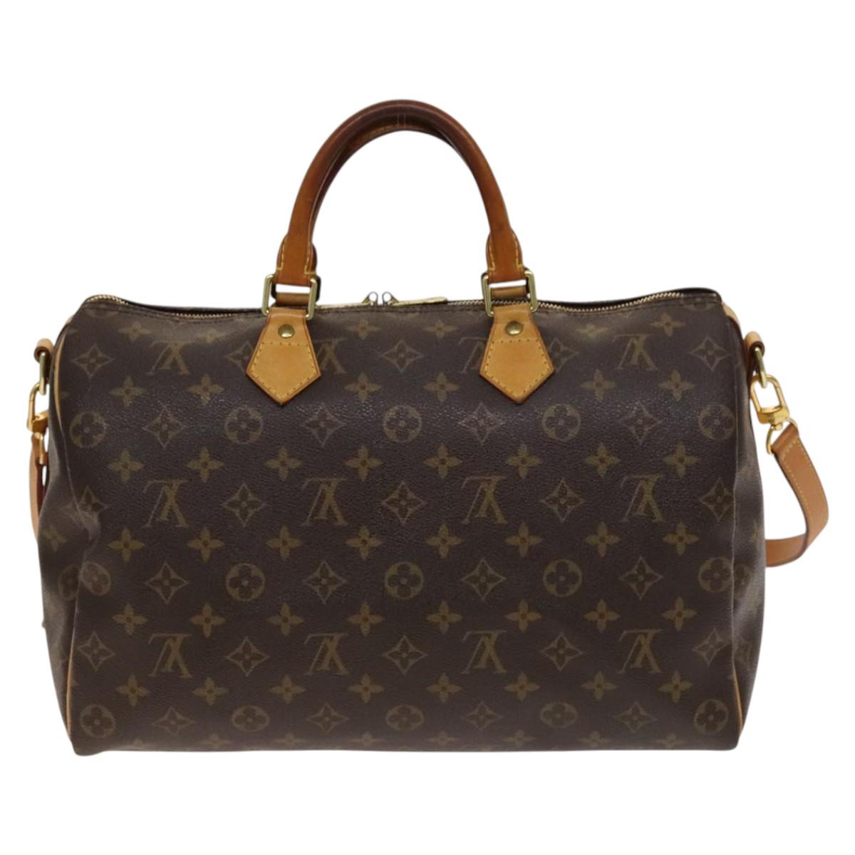 LOUIS VUITTON Monogram Speedy Bandouliere 35 Hand Bag M40392 LV Auth 140152