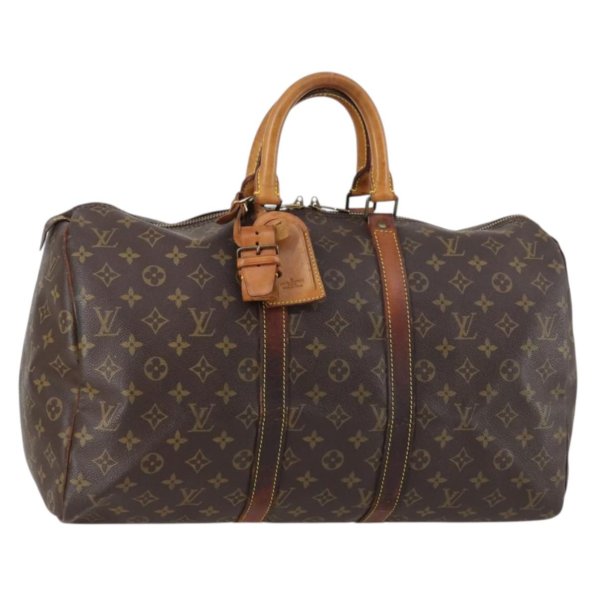LOUIS VUITTON Monogram Keepall 45 Boston Bag M41428 LV Auth 140153