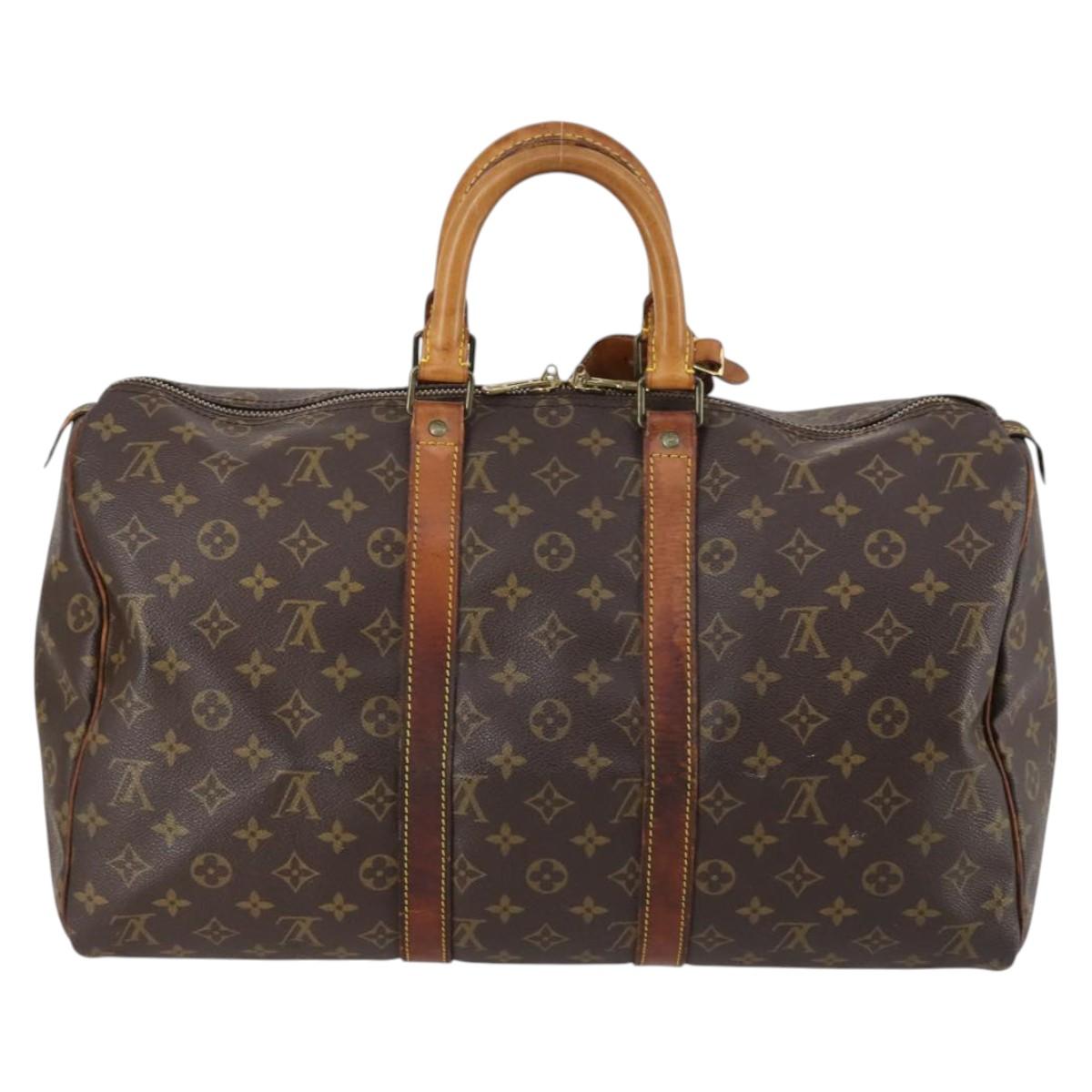 LOUIS VUITTON Monogram Keepall 45 Boston Bag M41428 LV Auth 140153